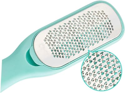 Voetvijl - Pedicure Hulpmiddel - Verwijderen Eelt - Dubbelzijdig Ontwerp - 24 cm Lang - Hemelsblauw
