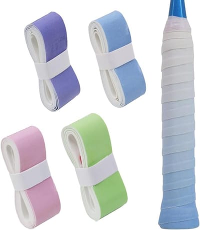 Set van 4 Grip Bands voor Rackets, Antislip en Sneldrogend voor Tennis en Badminton Rackets, Verbeter Grip en Comfort