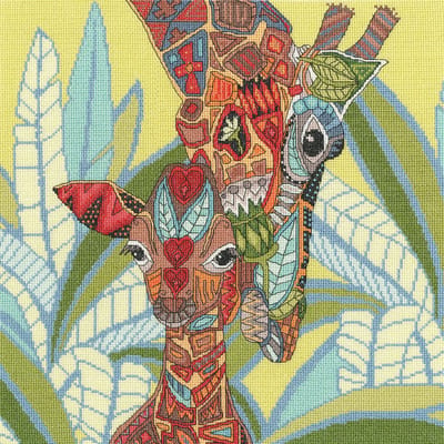 Bothy Threads Sharon Turner Jewelled Giraffes borduren (pakket) XSTU08