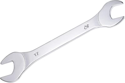 Dunne open-end sleutel, metrisch 16 mm x 17 mm, dubbele smalle moersleutel voor nauwe ruimtes en dunne moeren, 1 stuk