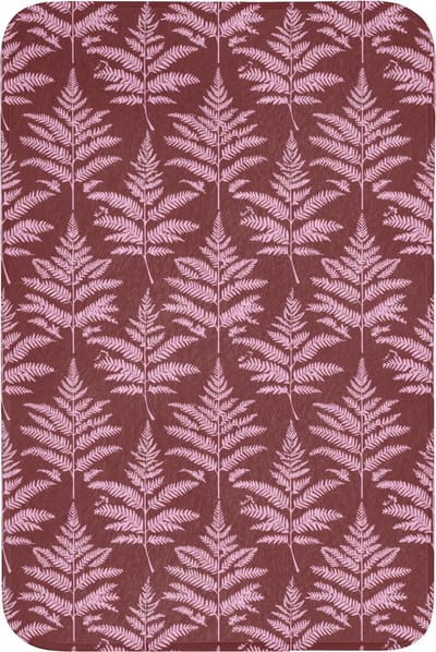 WC mat 60x90 cm - Antislip - Blad - Patroon - Paars - Toiletmat - Vloermat - Douchemat - Toilet tapijt - Toiletmatten