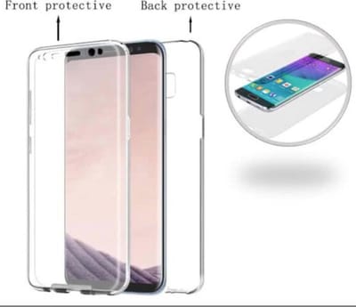 Hoesje geschikt voor Samsung Galaxy S8 - Volledige 360 Graden Bescherming Edged (3D) Siliconen Gel TPU Screenprotector