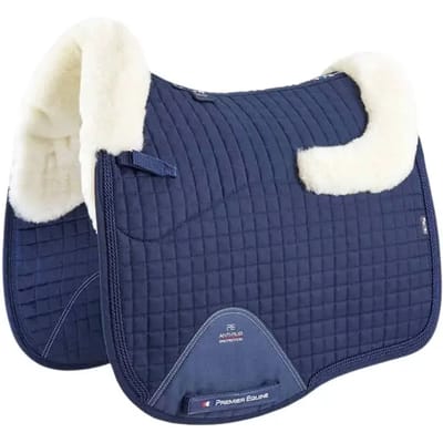 Premier Equine Cc Merino Wool European Dressage Square Zadeldekje Blauw Full