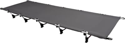 Veldbed - Campingbed Opvouwbaar - Outdoor Ontspanning - Robuuste Aluminium Constructie - 190 x 65 cm - Grijs