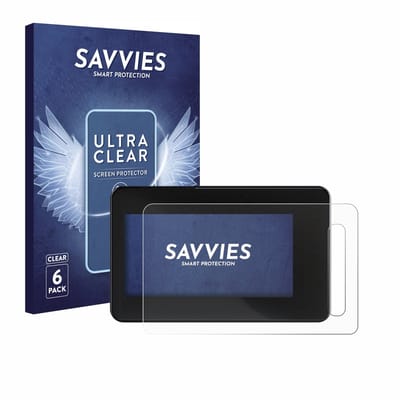 Savvies - Screenprotector voor Shimano Steps SC-EN600 - Folie Beschermfolie transparant 6 Stuks