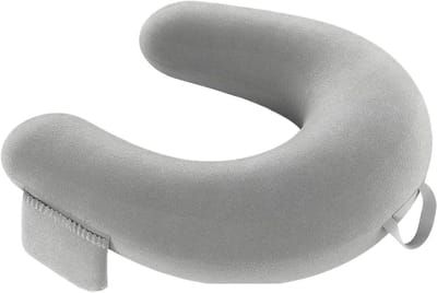 Leeskussen Bed - Schootkussen Gamen - Comfortabel Lezen - U-vorm Rugondersteuning - 40x34x10cm - Grijs