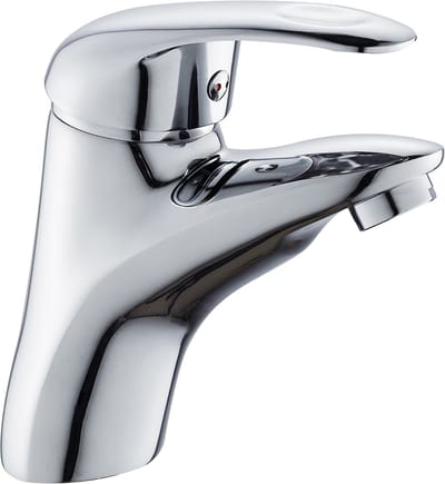 GO by Van Marcke Surf eengreepsmengkraan wastafel met automatische afloop waterbesparend keramische schijven inclusief flexibele slangen en bevestigingsset