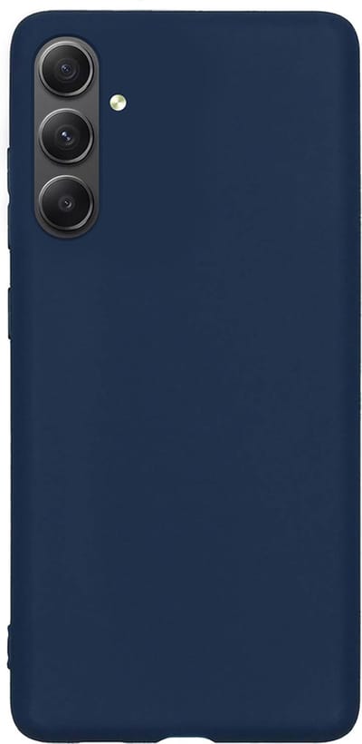 Hoes - Geschikt voor Samsung Galaxy A34 - Sterk & Shockproof - Hoesje Cover - Siliconen Case - Donkerblauw