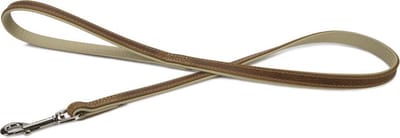Beeztees leren looplijn Comfort. Bruin. 100 cm x 18 mm.