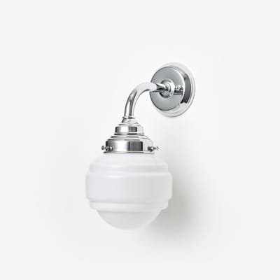 Wandlamp Polkadot Curve Chroom - Art Deco Trade
