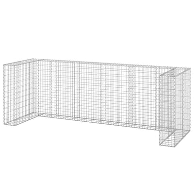 vidaXL - Schanskorf - voor - containers - 325x100x110 - cm - gegalvaniseerd - staal
