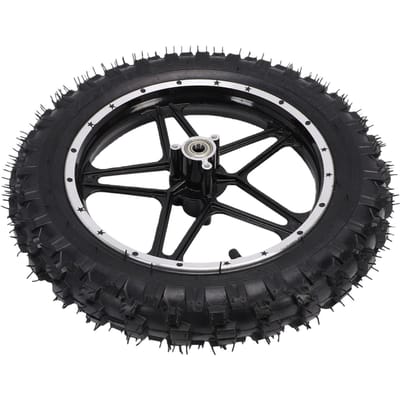Wielvelbandmontage 10 Inch 12mm As 2.50 10 Vuilfiets Wielbandmontage voor Mini Pocket Voor black