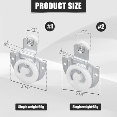 Schuifdeurkastdeurrollerset - Flexibele en Soepele Vervangingswielen voor Schuifdeuren