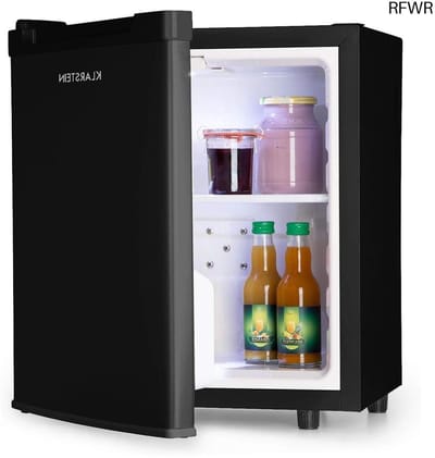 RFWR® Ruimtebesparende Mini Koelkast voor Snacks en Drankjes - Geruisloos, 30 Liter, Traploos Instelbare Temperatuur
