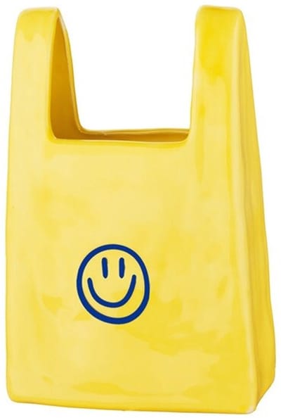 Aardewerk shopper smiley