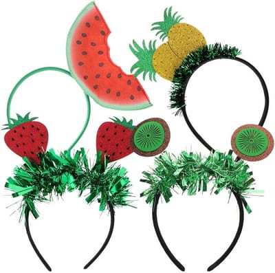 4 Stuks Fruit Haarbanden voor Meisjes en Tieners - Mooie Haardecoraties voor Feestjes en Hawaii Party's