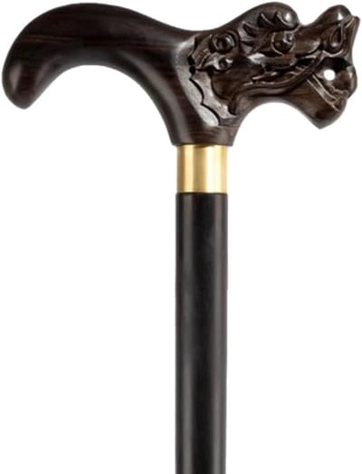 Wandelstok - Steunstok - Stabiliteit Verbeteren - Handgesneden Drakenkop - 85 cm - N.v.t.