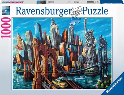 Ravensburger puzzel Welkom in New York - Legpuzzel - 1000 stukjes
