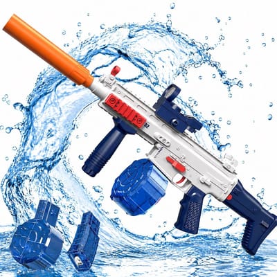 Astravon Elektrisch Waterpistool – 2026 Model - Automatische Waterpistool – Watergeweer – Elektrisch – Inclusief Accu - USB oplaadbaar - 8 tot 10 meter bereik - Buitenspeelgoed voor Kinderen & Volwassenen – Perfect voor Zomerpret & Vakantie