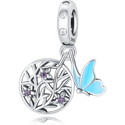 Kralen Koperen Bedel Echte Anemoon Bloem Hangers Kralen Passend voor Armbanden Sieraden DoeHetZelf Vrouwen Mooie Cadeaus Accessoire