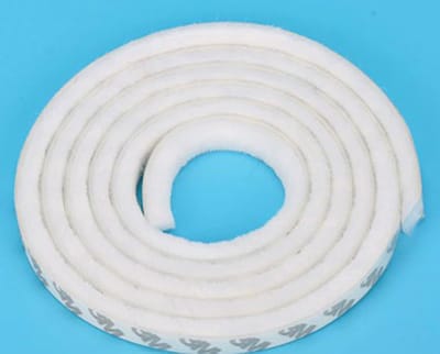 Tochtstrips voor Deuren - Tochtband - Tochtstopper - Raam en Deur - Tochtborstel - Deurborstel Zelfklevend - 5M - 9mm 5mm - Wit
