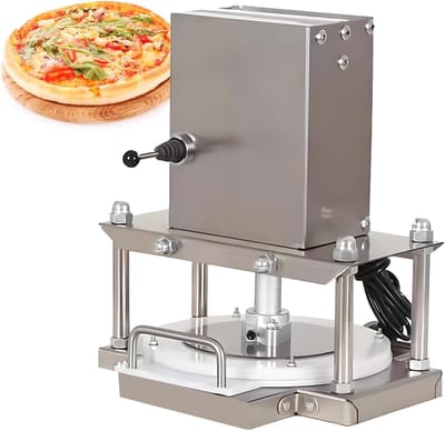 Elektrische Deegroller - Pizzadeeg Maker - Deeg Bereiden - Uniforme Dikte - 22 cm - RVS