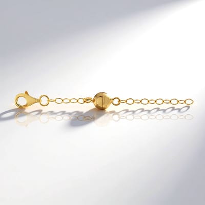 Cavill - Zilveren Ketting - 925 Sterling Zilver Verguld - Elegante Fijne Schakels - Gouden Magneetsluiting - Duurzaam Dagelijks Gebruik