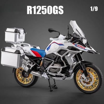 1:9 R1250Gs Adv Legering Spuitgieten Motorfiets Model Speelgoed Voertuig Collectie Geluid En Licht Off Road Motorfiets Speelgoed Auto