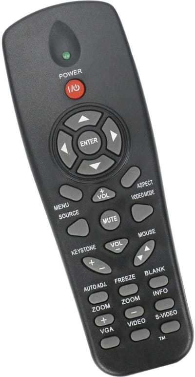 Afstandsbediening geschikt voor de DELL 1409X beamer, vervangt IR2804 8QN01G001