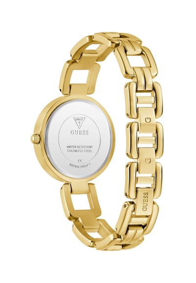 Guess Millie Quartz Analoog Horloge Gold Tone Behuizing: 100% Roestvrij Staal| Armband: Roestvrij Staal 32 mm U1387L1M, U1438L1M, U1438L2M, U1445L1M, U1445L3M