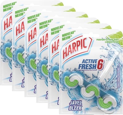 Harpic Active Fresh 6 Bleek - Toiletblok - 6 stuks - Grootverpakking