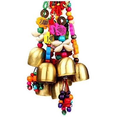 Koperen Windgongen Retro Stijl Legering Bel Tuin Tuin Buitenleven Feng Shui Windgong Hanger Voor Huisdecoratie Geluksgeschenk beige