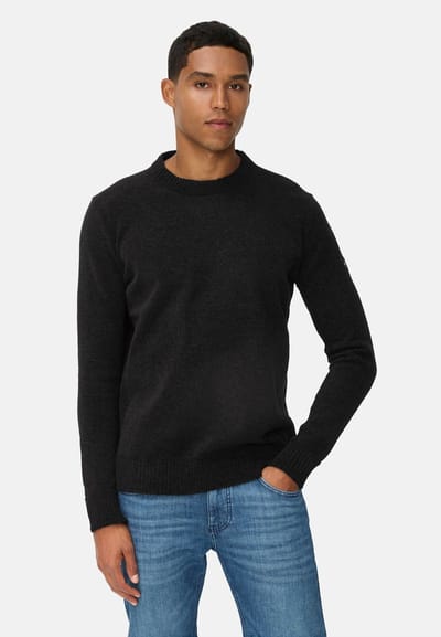 camel active Trui met ronde hals - Maat menswear-S - Zwart