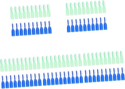 Mini Tandenborstels - Vingerborstels - Reizen en Opslag - Zacht Plastic Ontwerp - 100 Stuks - Meerdere Kleuren