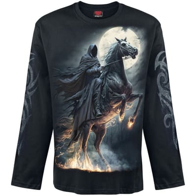Spiral Shirt met lange mouwen - Shadow Rider - M tot XXL - voor Mannen - zwart