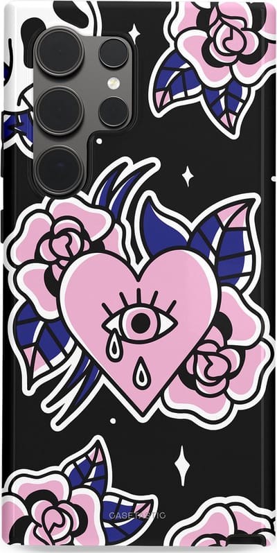 Casetastic Hoesje Geschikt voor Samsung S24 Ultra - Stijlvolle Beschermende Duo-layer Case - Eindeloze passie