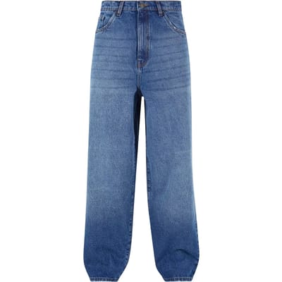 Urban Classics - Heavy Ounce Baggy Fit Jeans Wijde broek - Taille, 30 inch - Blauw