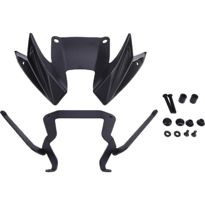 Spoiler Avant Naked de Moto Winglet Améliorer la Stabilité en Conduite Extension Appui Aérodynamique Remplacement d'Aile pour Matte Black black