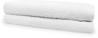 Eleganzzz Handdoeken Set - Set van 2 - Handdoek 50x100cm - 420 gr/m2 - 100% Katoen - white