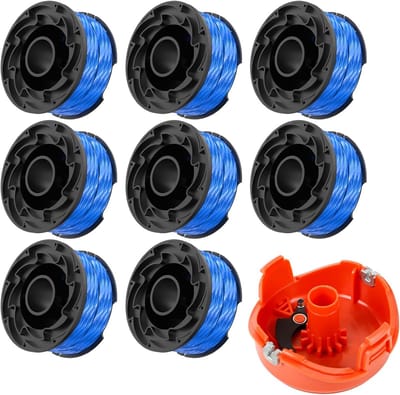 Reserve draadspoel - Trimmer spoel - Onkruid verwijderen - Nylon ABS materiaal - 122 meter 165 mm - Blauw