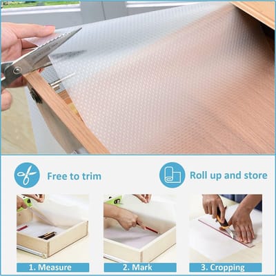 445x500cm Antislipmat - Ladeplank Beschermer - Maat te Knippen - Krassen en Vocht Protection - Transparant