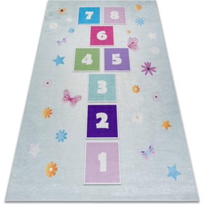 Kleden Rugsx BAMBINO 1075 tapijt wasbaar hinkelen, getallen voo 80x150 cm