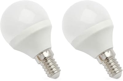 Spectrum LED Kogellamp E14 6W - 230V - 540 Lumen - 4000K Neutraal Wit - Natuurlijk Licht - Energiezuinig - 2 stuks