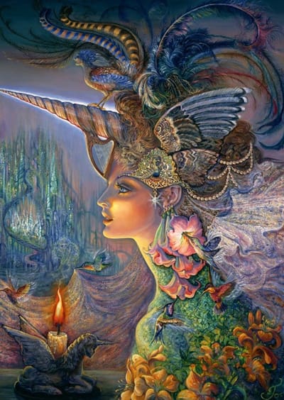 Grafika puzzel Josephine Wall - My Lady Unicorn - 2000 stukjes fantasie.