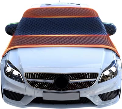 Auto Voorruitbeschermer - Anti-Vorst Voorruit Cover – Beschermhoes tegen Sneeuw, IJs & Vorst - Auto Raamhoes tegen Zon en Stof - Universele Voorruitbescherming Auto