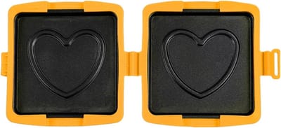 Magnetron Sandwichmaker - Panini Grill Pan - Ontbijt Maken - Compact Opvouwbaar - 16x14x3 cm - Oranje