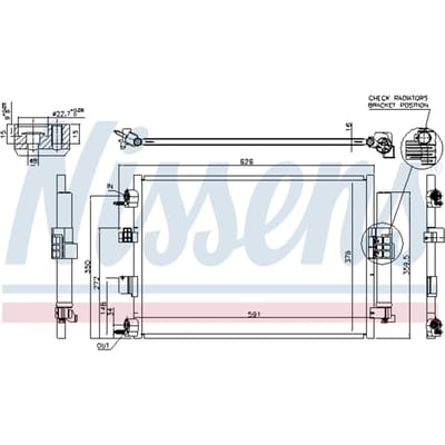 Condensator, airconditioning NISSENS 940463