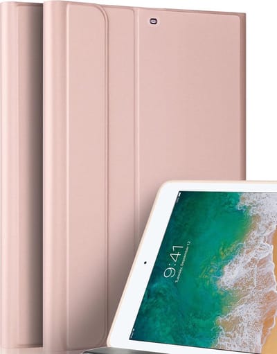Hoes geschikt voor iPad Air 10.5 (2019) / Pro 10.5 (2017) - Book Case Luxe Kunstlederen - Mat Roségoud