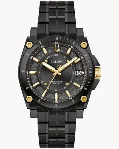 Bulova Precisionist Icon 98B408 Horloge - Staal - Zwart - Ø 40 mm