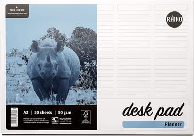 A3 Bureauonderlegger met 5 Kolommen Planner en Notitieblok Papier